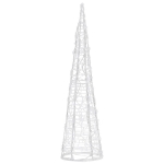 Piramide Decorativa Cono di Luce LED Acrilico Colorata 60 cm