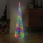 Piramide Decorativa Cono di Luce LED Acrilico Colorato 120 cm