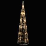 Piramide Decorativa Cono Luce LED Acrilico Bianco Caldo 60 cm