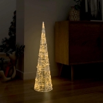 Piramide Decorativa Cono Luce LED Acrilico Bianco Caldo 90 cm