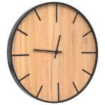 Orologio a Parete Marrone Ø39 cm in Ferro e Legno Multistrato