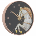 Orologio da Parete Oro e Bianco Ø29,5 cm Polistirene e Vetro