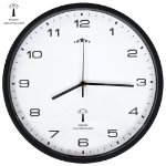 Orologio a Parete Radiocontrollato al Quarzo 31cm Bianco e Nero