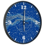 Orologio a Parete con Ore e Lancette Luminose Blu Ø30 cm