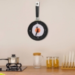 325164 Wall Clock with Fried Egg Pan Design 18,8 cm