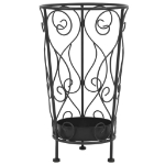 Portaombrelli Stile Vintage Metallo 26x46 cm Nero