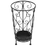 Portaombrelli Stile Vintage Metallo 26x46 cm Nero