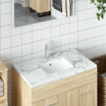 Lavandino da Bagno Bianco 39x30x18,5 cm Rettangolare Ceramica