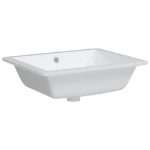 Lavandino da Bagno Bianco 50x40,5x18,5 cm Rettangolare Ceramica