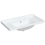 Lavandino da Bagno Bianco 91,5x48x23cm Rettangolare in Ceramica