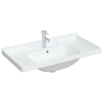 Lavandino da Bagno Bianco 91,5x48x23cm Rettangolare in Ceramica