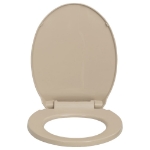 Tavoletta WC a Chiusura Ammortizzata Beige Ovale