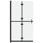 Parete per Doccia Walk-in Pieghevole in Vetro ESG 100x190 cm