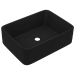 Lavandino Luxury Nero Opaco 41x30x12 cm in Ceramica