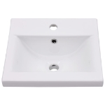 Lavabo da Incasso 42x39x18 cm in Ceramica Bianco