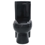 Vaso WC in Ceramica da Bagno ad Angolo Nero