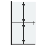 Parete per Doccia Walk-in Pieghevole in Vetro ESG 120x190 cm