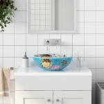 Lavabo da Appoggio Multicolore Rotondo Φ41x14 cm Ceramica