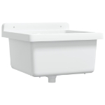 Lavabo a Parete Bianco 40x40x24 cm in Resina