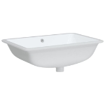 Lavandino da Bagno Bianco 60x40x21 cm Rettangolare in Ceramica