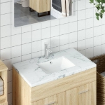 Lavandino da Bagno Bianco 36,5x32x15,5 cm Rettangolare Ceramica