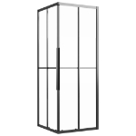 Cabina Doccia ESG Smerigliato 80x80x180 cm Nera