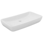 Lavandino Luxury Rettangolare Bianco Opaco 71x38cm Ceramica