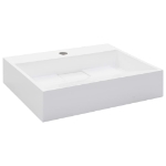 Lavandino 50x38x13 cm Blocco in Marmo/Minerale Bianco