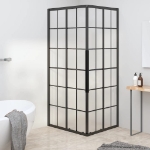 Cabina Doccia ESG Smerigliato 90x70x180 cm Nera