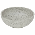 Lavabo da Appoggio Grigio Rotondo Φ41x14 cm Ceramica