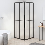 Cabina Doccia ESG Smerigliato 70x70x180 cm Nera