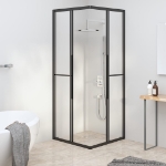 Cabina Doccia ESG Smerigliato 70x70x180 cm Nera