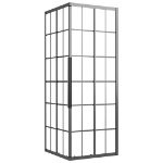 Cabina Doccia ESG Smerigliato 80x80x180 cm Nera