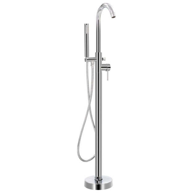 Rubinetteria a Colonna per Vasca da Bagno Acciaio Inox 118,5 cm