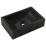 Lavello 45x30x12 cm Marmo Lucido Nero