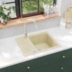 Lavello da Cucina in Granito Vasca Singola Beige