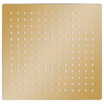 Testa Doccia a Pioggia in Acciaio Inox 30x30 cm Quadrata Oro