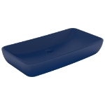 Lavabo Lusso Rettangolare Blu Scuro Opaco 71x38 cm in Ceramica