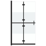 Parete per Doccia Walk-in Pieghevole in Vetro ESG 120x190 cm