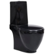 Vaso WC in Ceramica con Scarico Dietro Nero