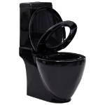 Vaso WC in Ceramica con Scarico Dietro Nero