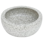 Lavabo da Appoggio Grigio Rotondo Φ41x14 cm Ceramica