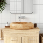 Lavabo da Appoggio Marrone Ovale 59x40x15 cm Ceramica