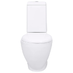 Vaso WC in Ceramica con Scarico Dietro Bianco