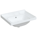 Lavandino da Bagno Bianco 61x48x23 cm Rettangolare in Ceramica