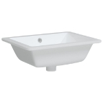 Lavandino da Bagno Bianco 46,5x35x18 cm Rettangolare Ceramica