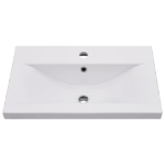 Lavabo da Incasso 61x39,5x18,5 cm in Ceramica Bianco