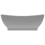 Lavabo con Troppopieno Ovale Turchese Grigio 58,5x39 cm Ceramica