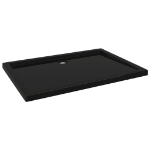 Piatto Doccia in ABS Rettangolare Nero 70x100 cm