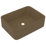 Lavandino Luxury Crema Opaco 41x30x12 cm in Ceramica